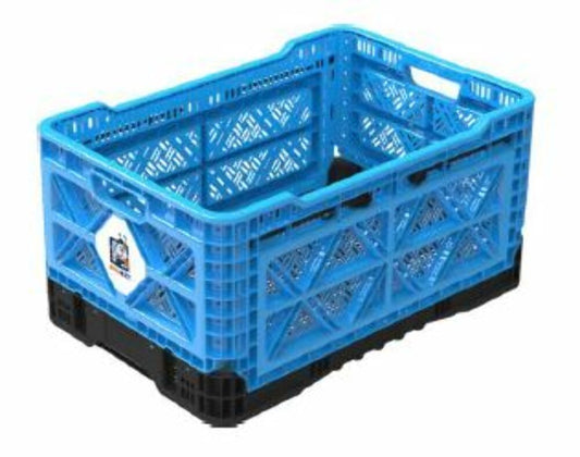 BigAnt Collapsible Container; Square Crate Blue