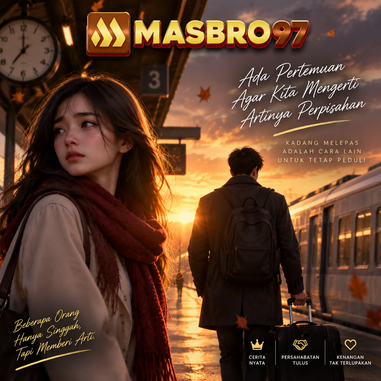 MASBRO97 ❄️Perpisahaan itu ada,agar kita bisa menghargai sebuah pertemuan. MASBRO97 ❄️Perpisahaan itu ada,agar kita bisa menghargai sebuah pertemuan.